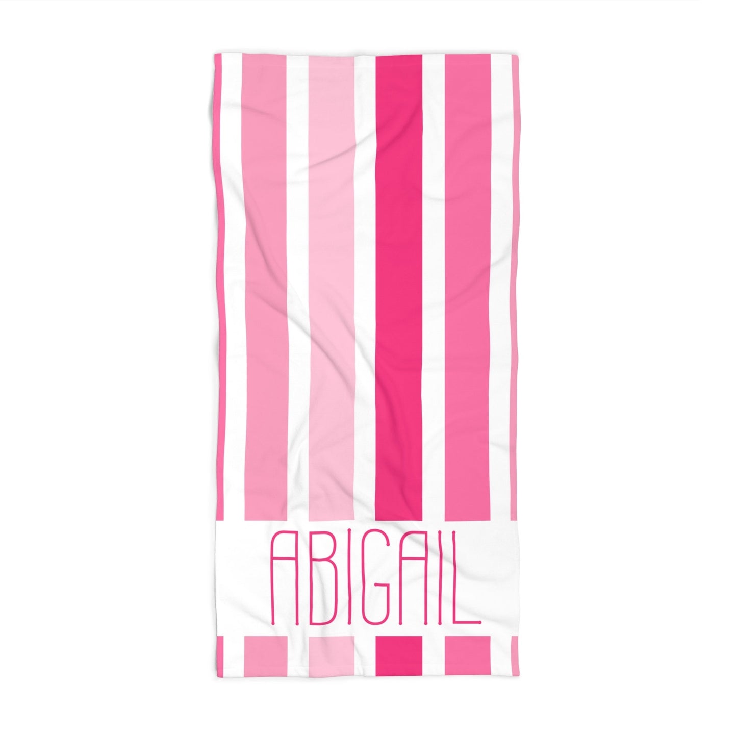 Personalized Striped Beach Towel