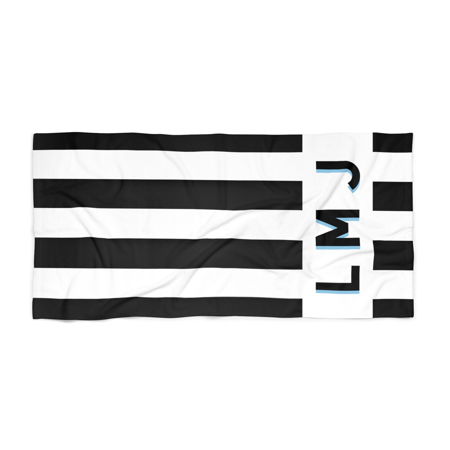 Personalized Cabana Striped Beach Towel