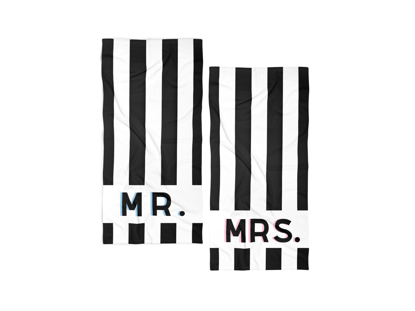 Mr and Mrs Beach Towel