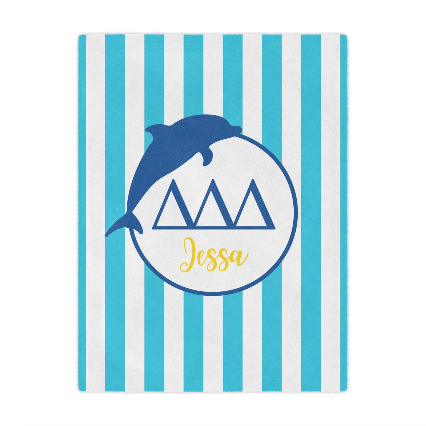 Personalized Tri Delta Blanket