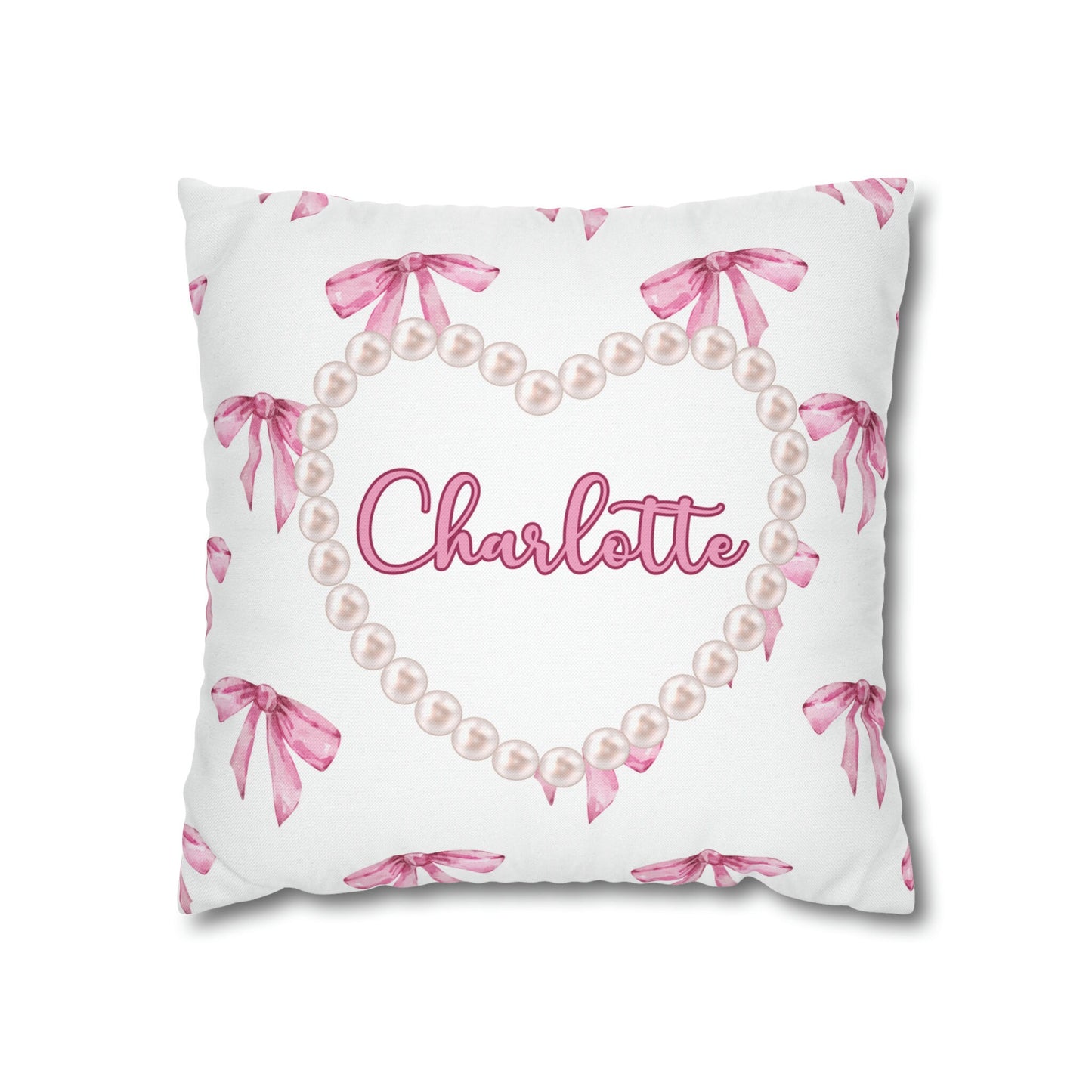 Personalized Coquette Pillow Cover