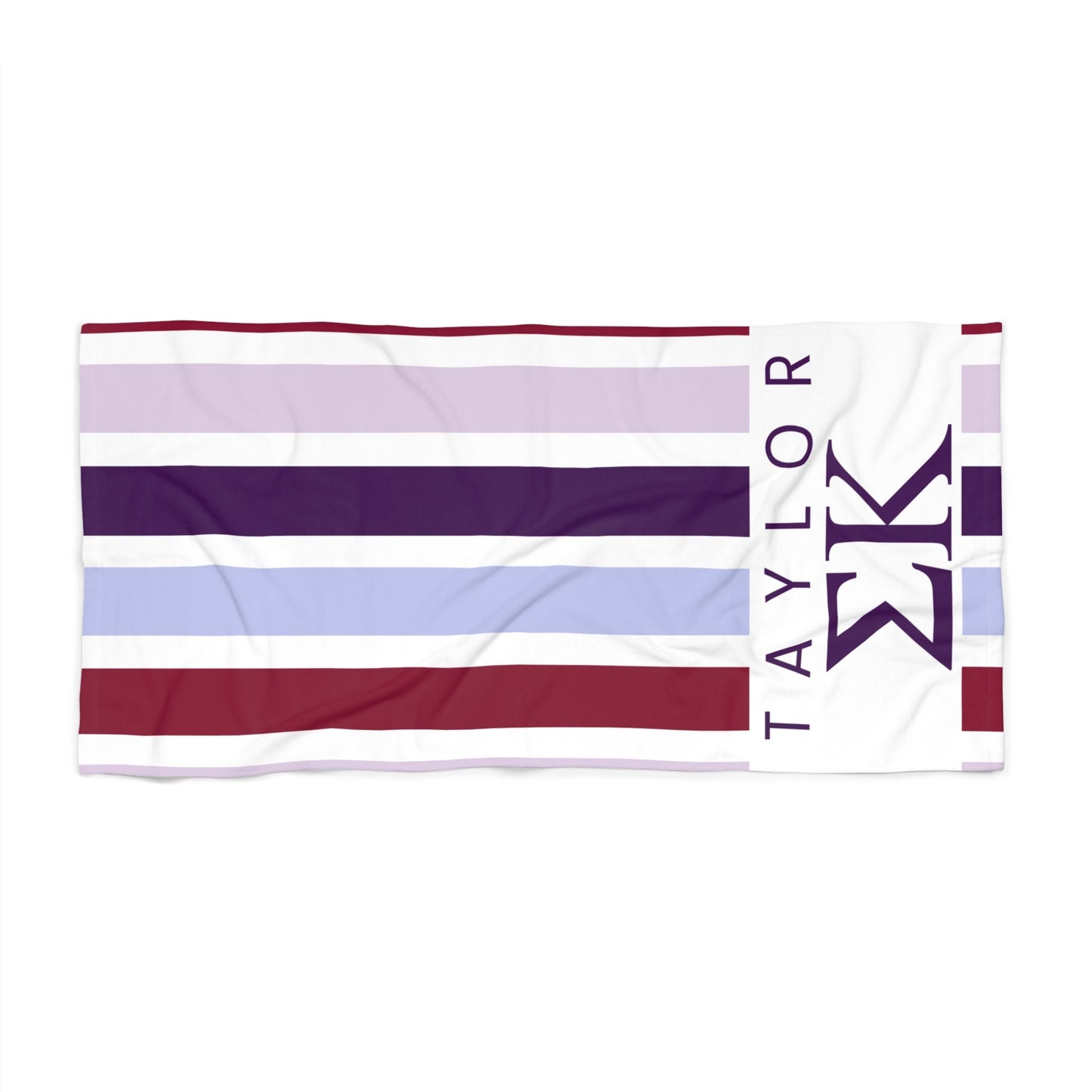 Personalized Sigma Kappa Sorority Beach Towel