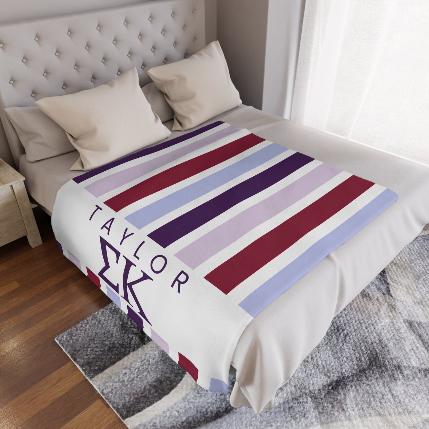 Personalized Sigma Kappa Microfiber Blanket