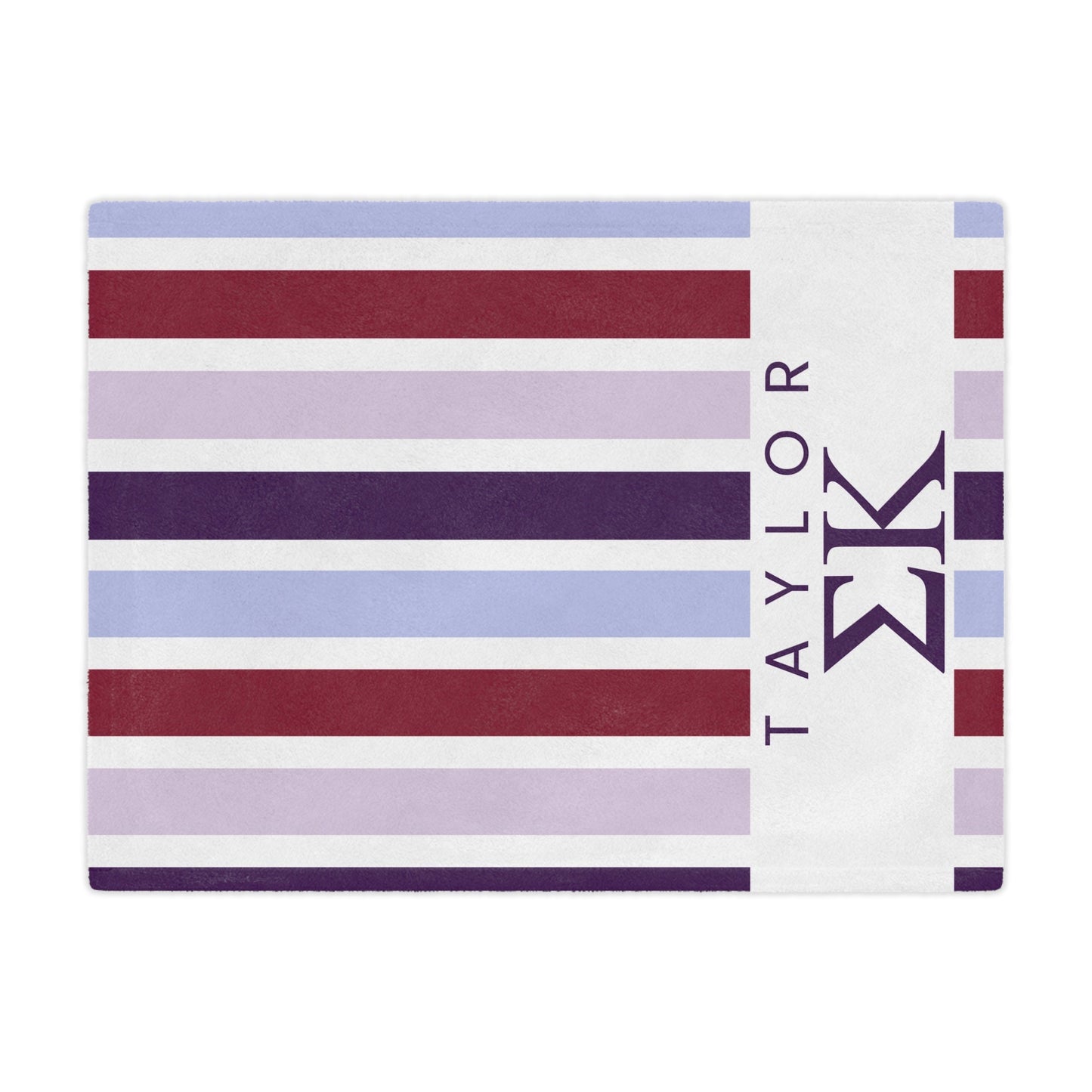 Personalized Sigma Kappa Microfiber Blanket