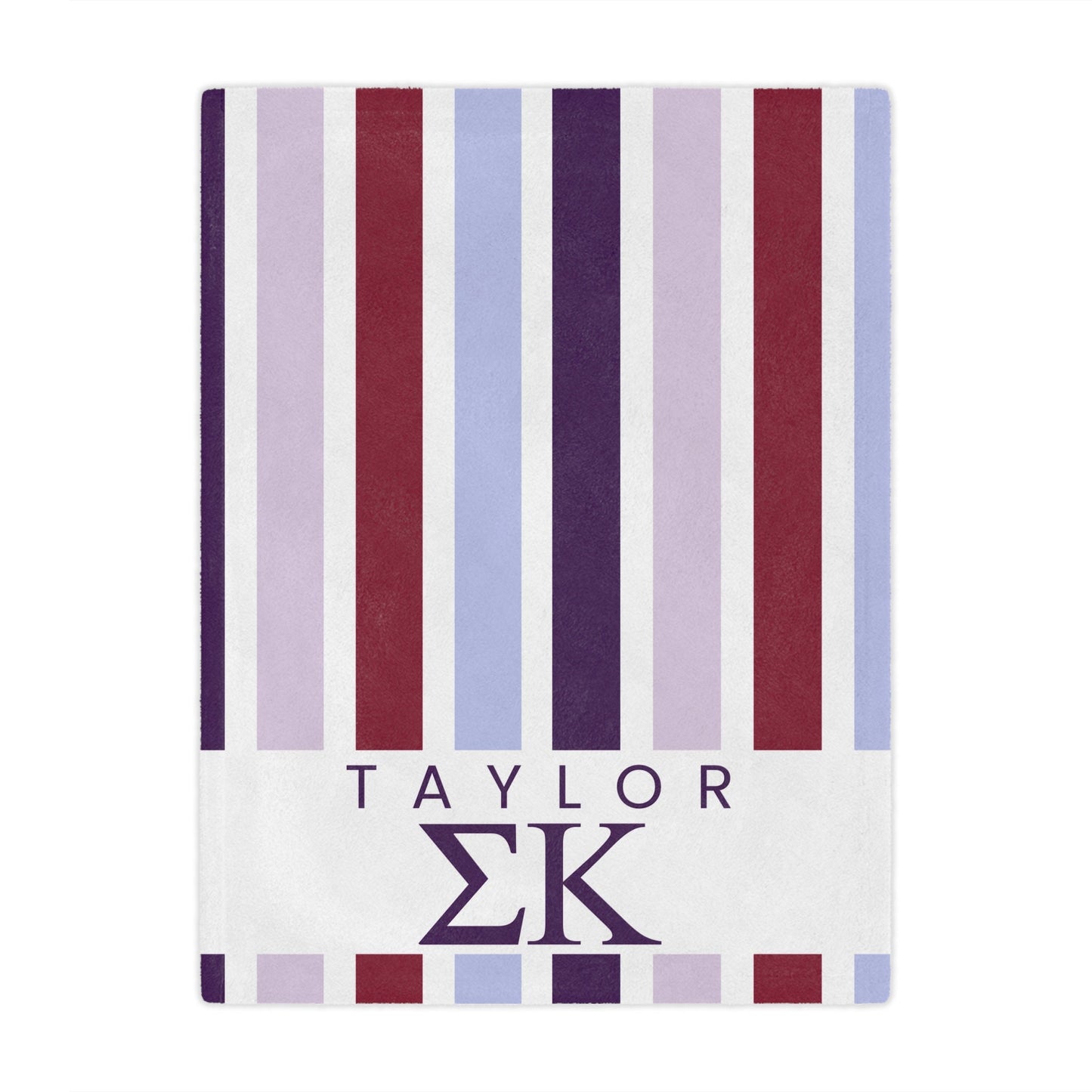 Personalized Sigma Kappa Microfiber Blanket