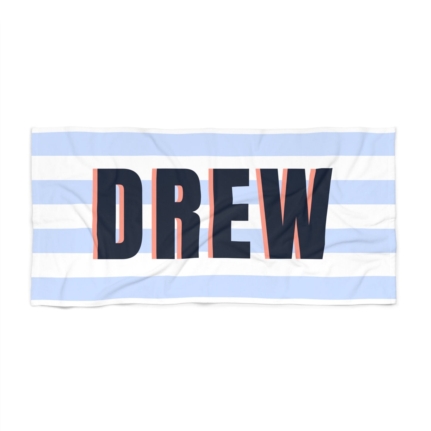 Personalized Striped Beach Towel