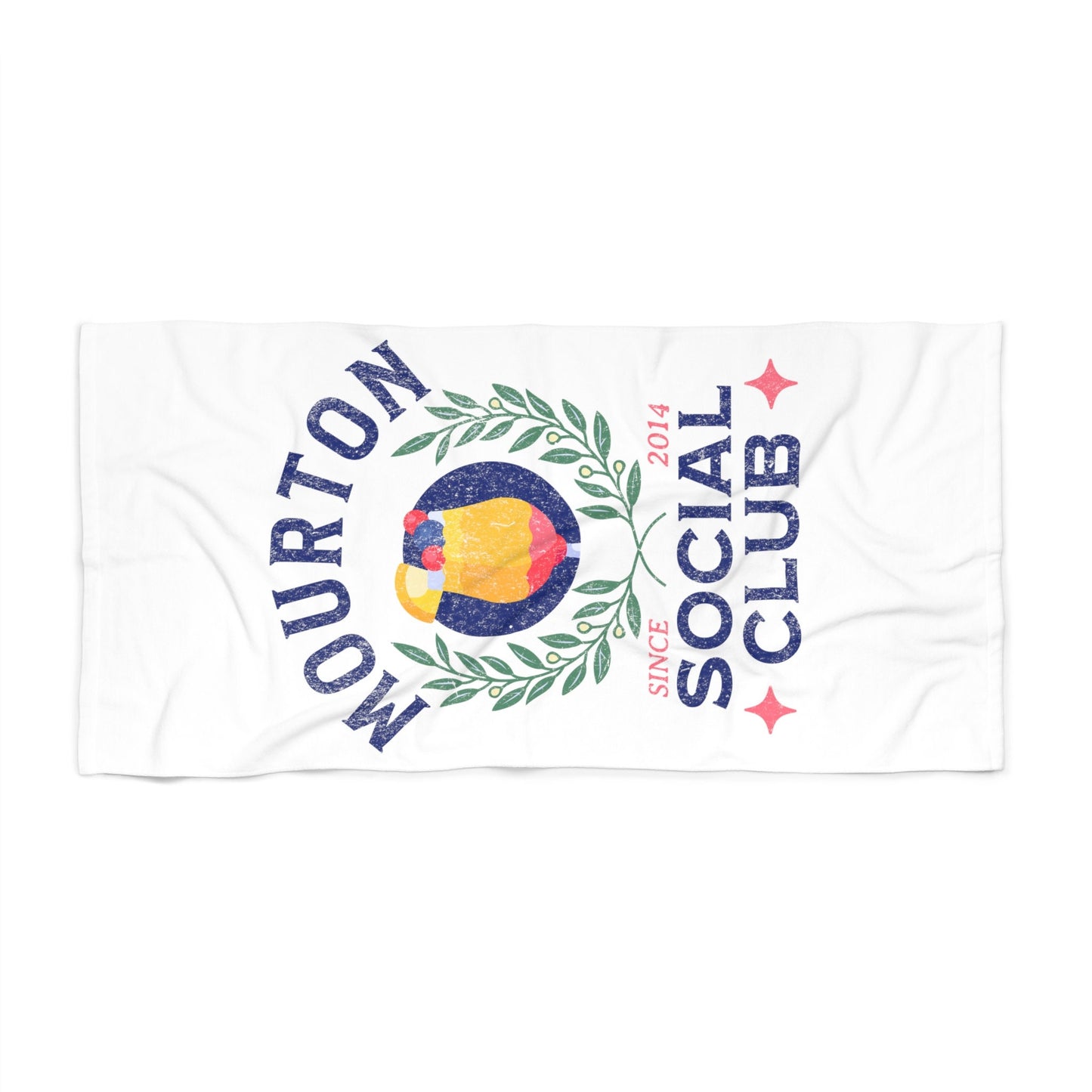 Personalized Social Club Beach Towel