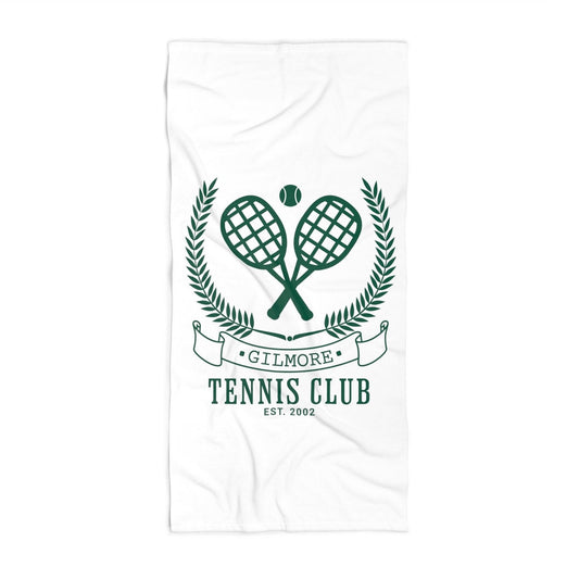 Personalized Tennis Club Beach Towel