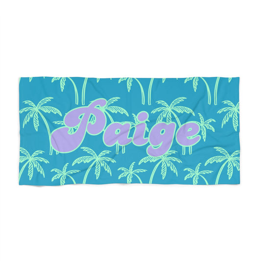 Personalized Name Beach Towel