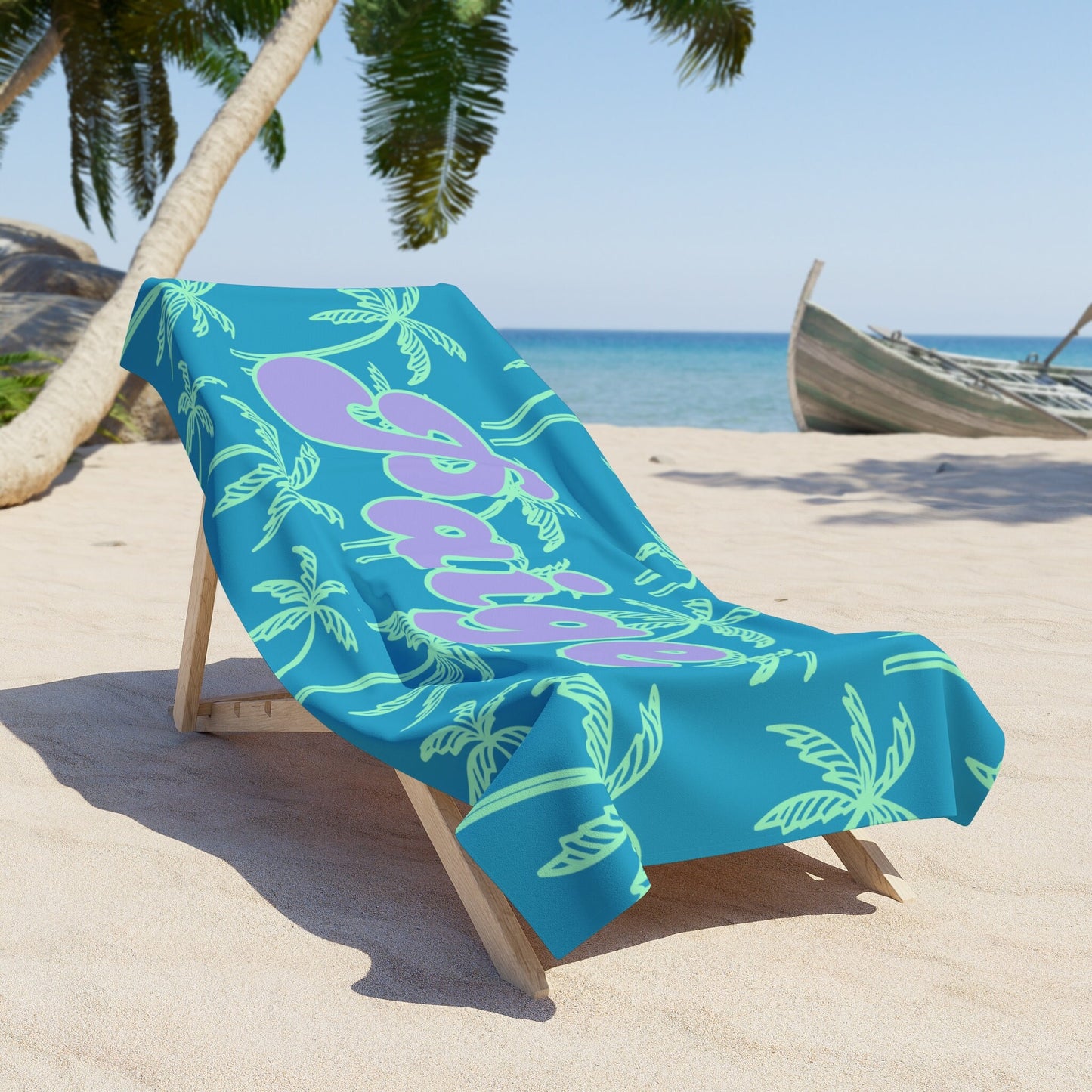 Personalized Name Beach Towel