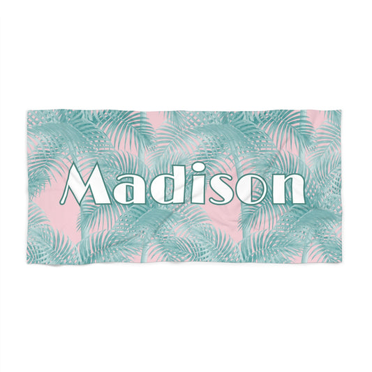 Personalized Palm Springs Beach Towel