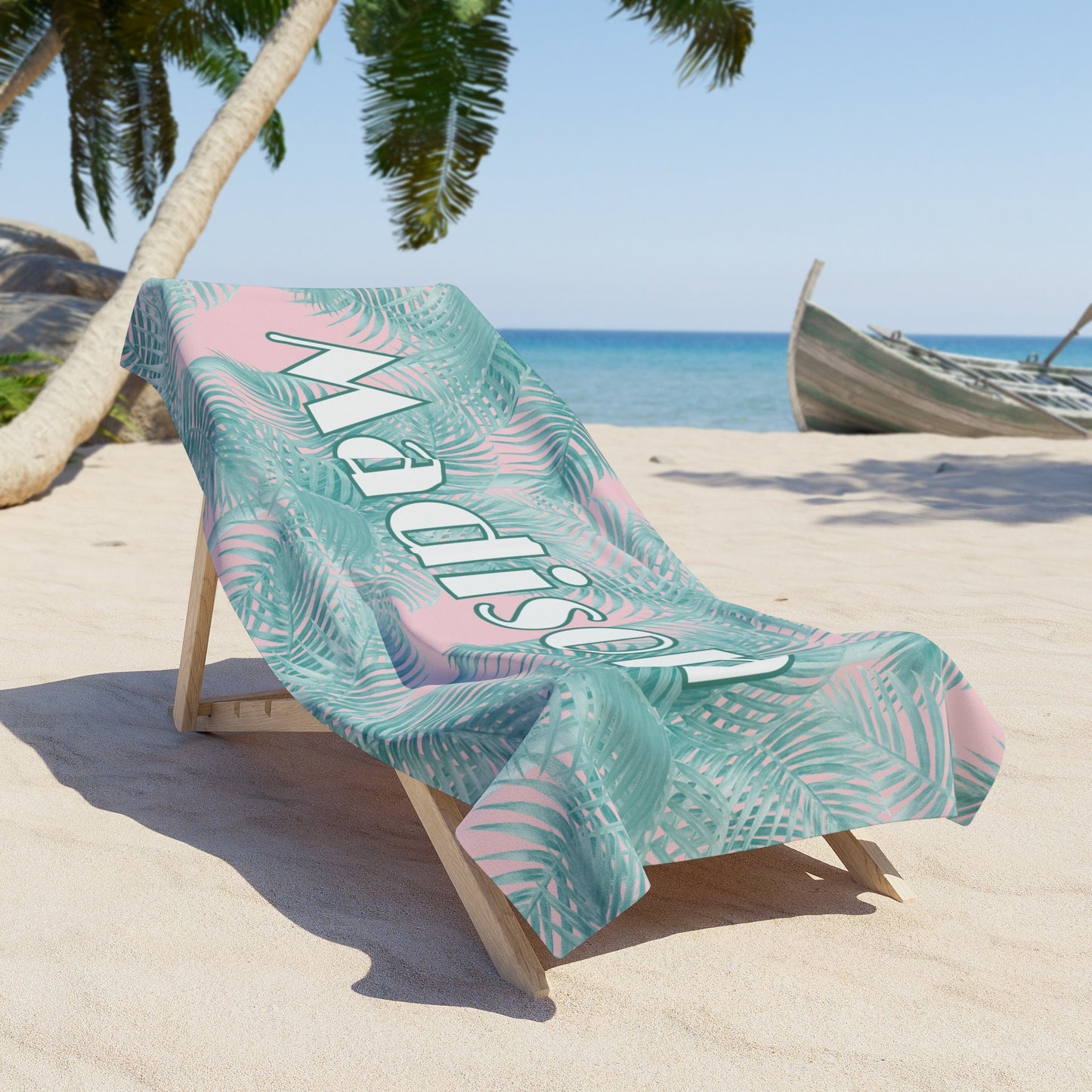 Personalized Palm Springs Beach Towel