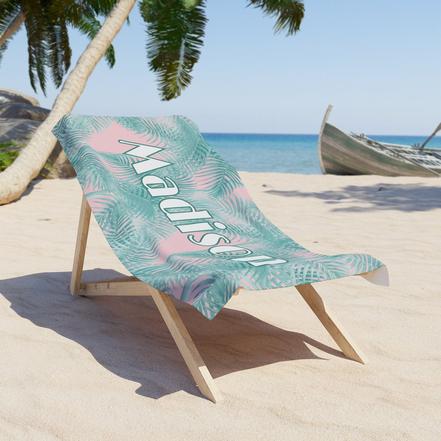 Personalized Palm Springs Beach Towel