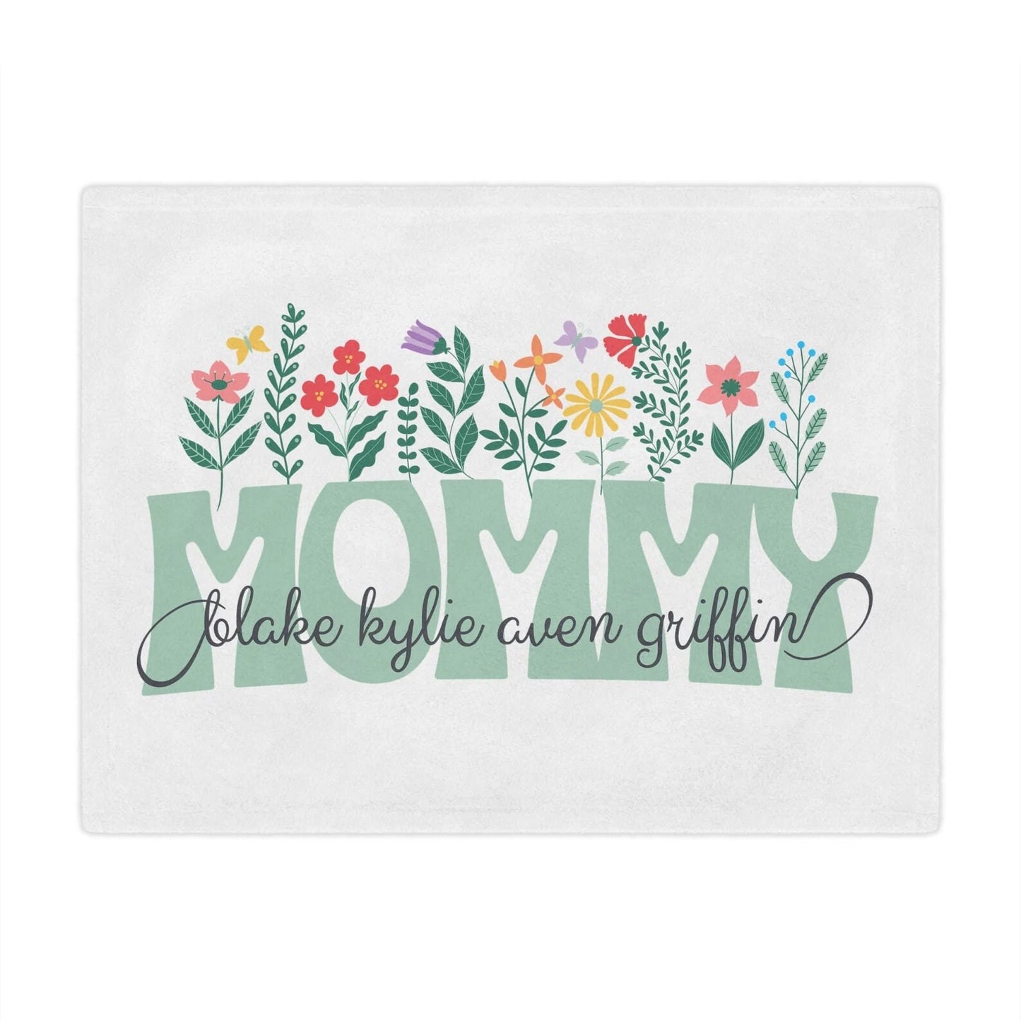 mom blanket, mothers day blanket, grandmother blanket, kids names blanket for mom