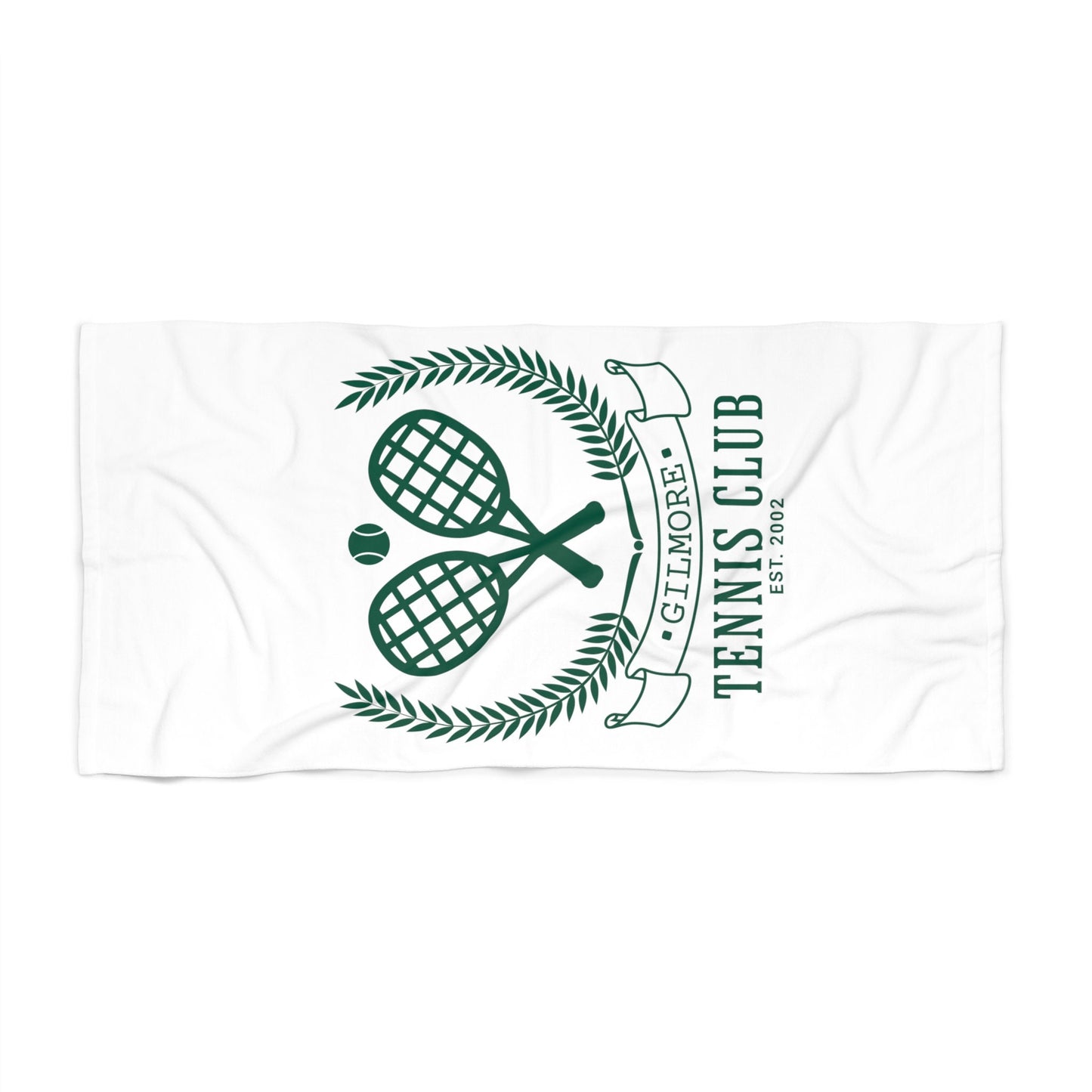 Personalized Tennis Club Beach Towel