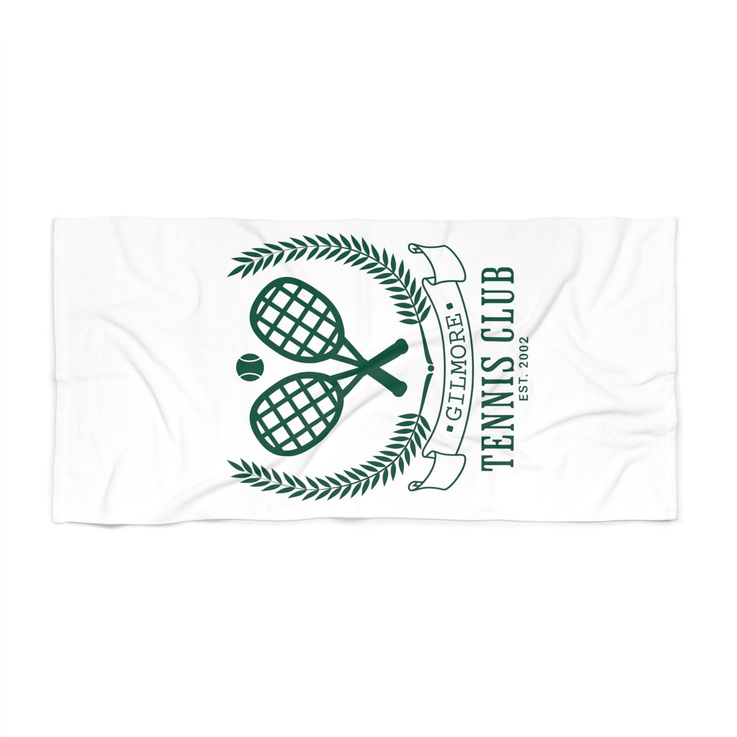 Personalized Tennis Club Beach Towel