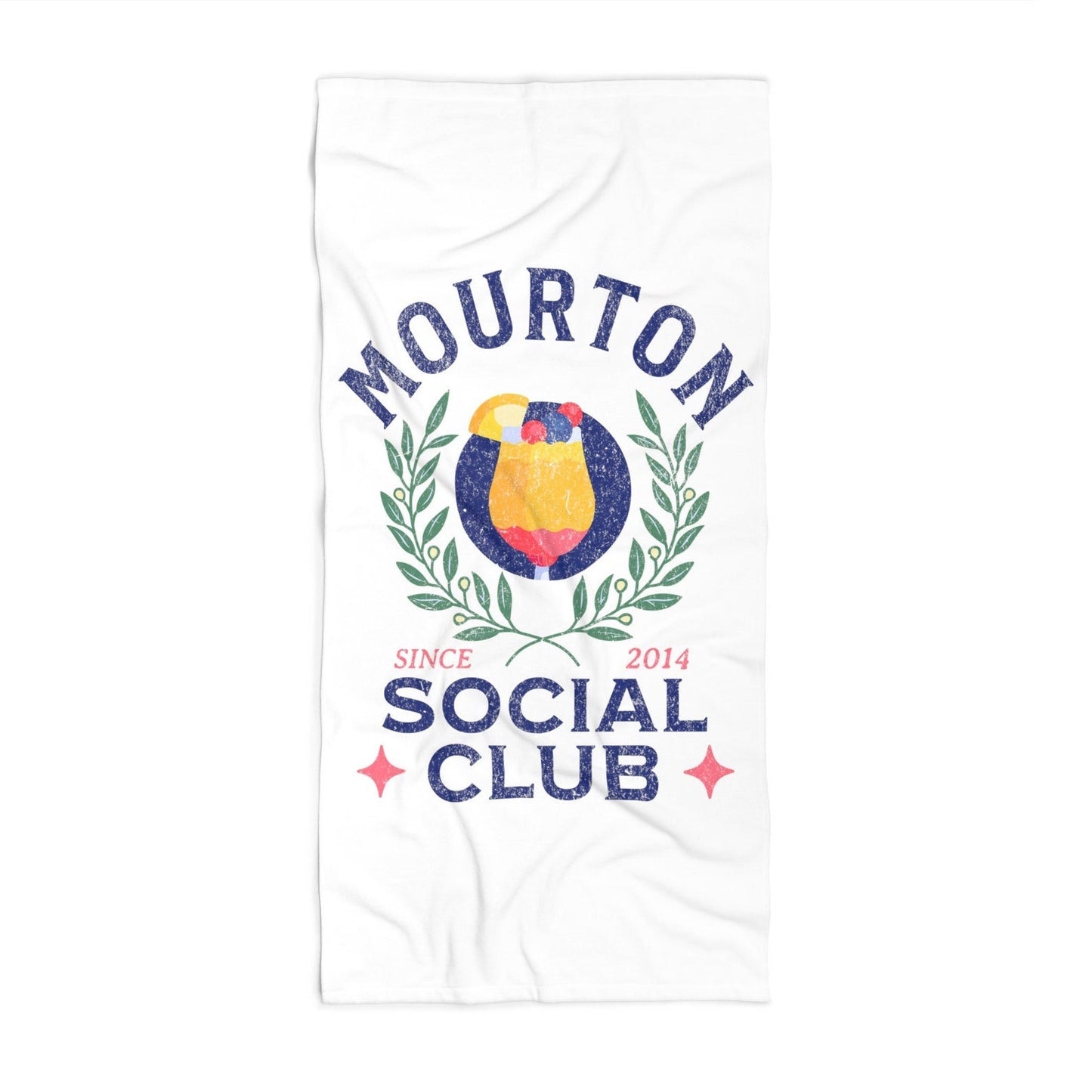 Personalized Social Club Beach Towel