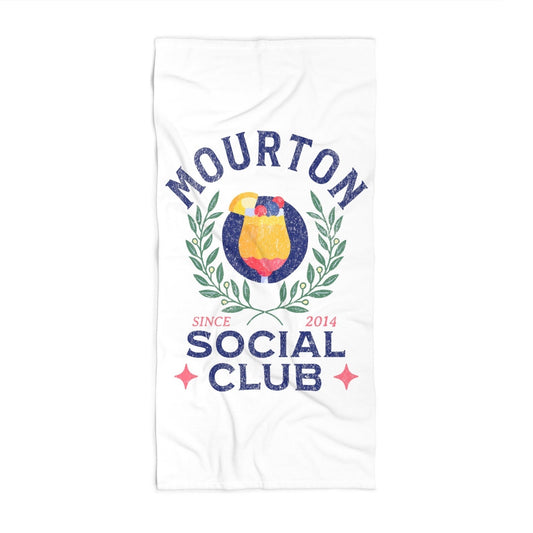 Personalized Social Club Beach Towel