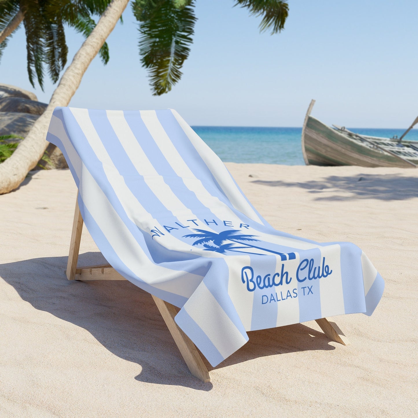 Personalized Ocean Theme Beach Towel