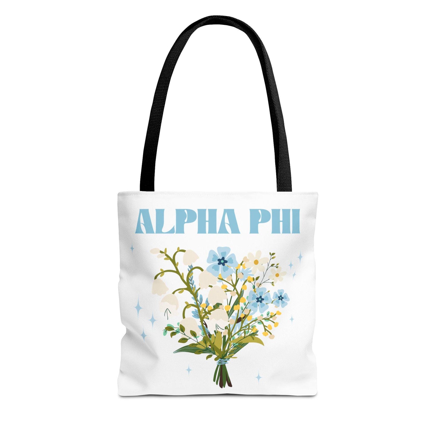 Alpha Phi Floral Tote Bag