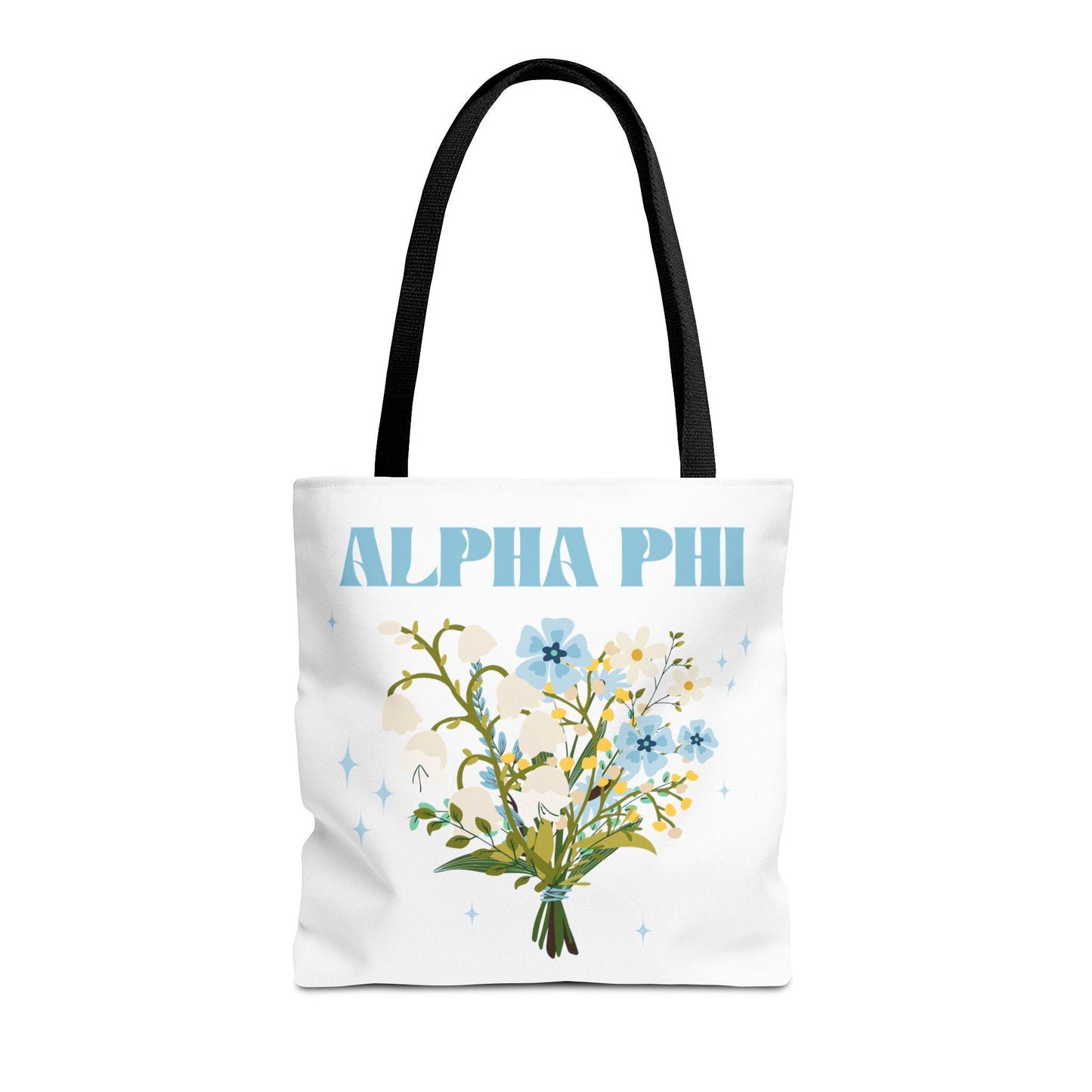 Alpha Phi Floral Tote Bag