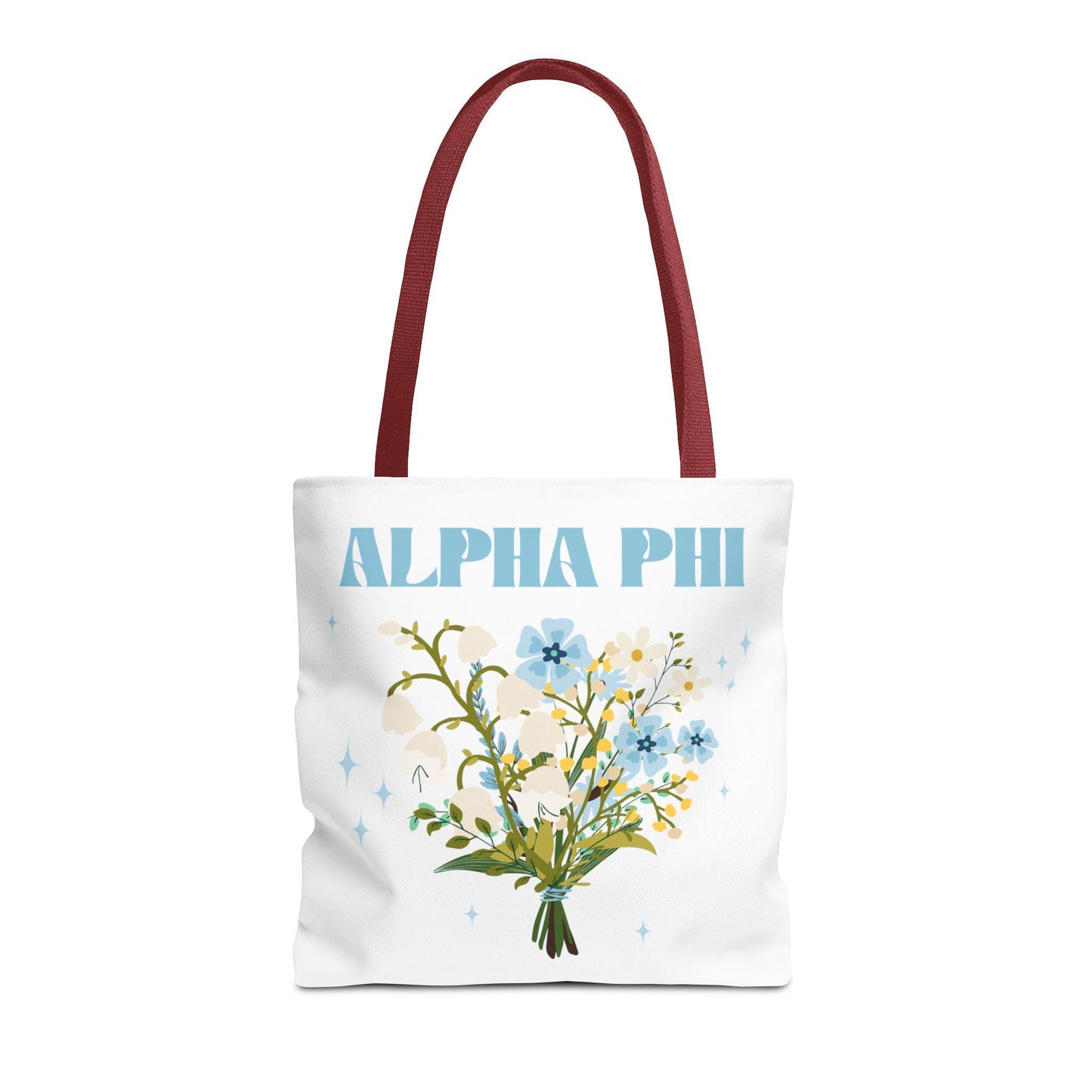 Alpha Phi Floral Tote Bag