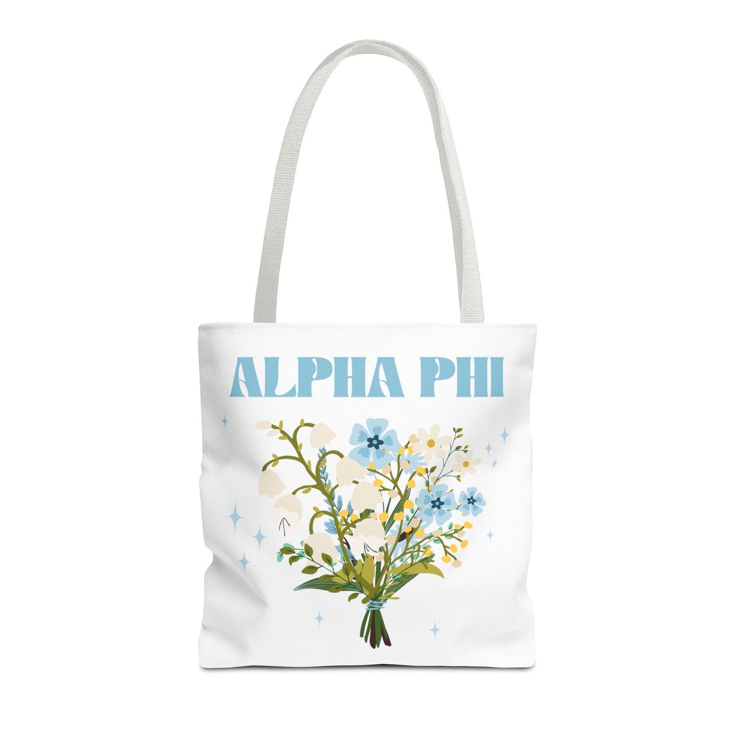 Alpha Phi Floral Tote Bag