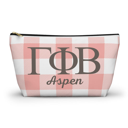 Personalized Gamma Phi Beta Sorority Makeup Bag