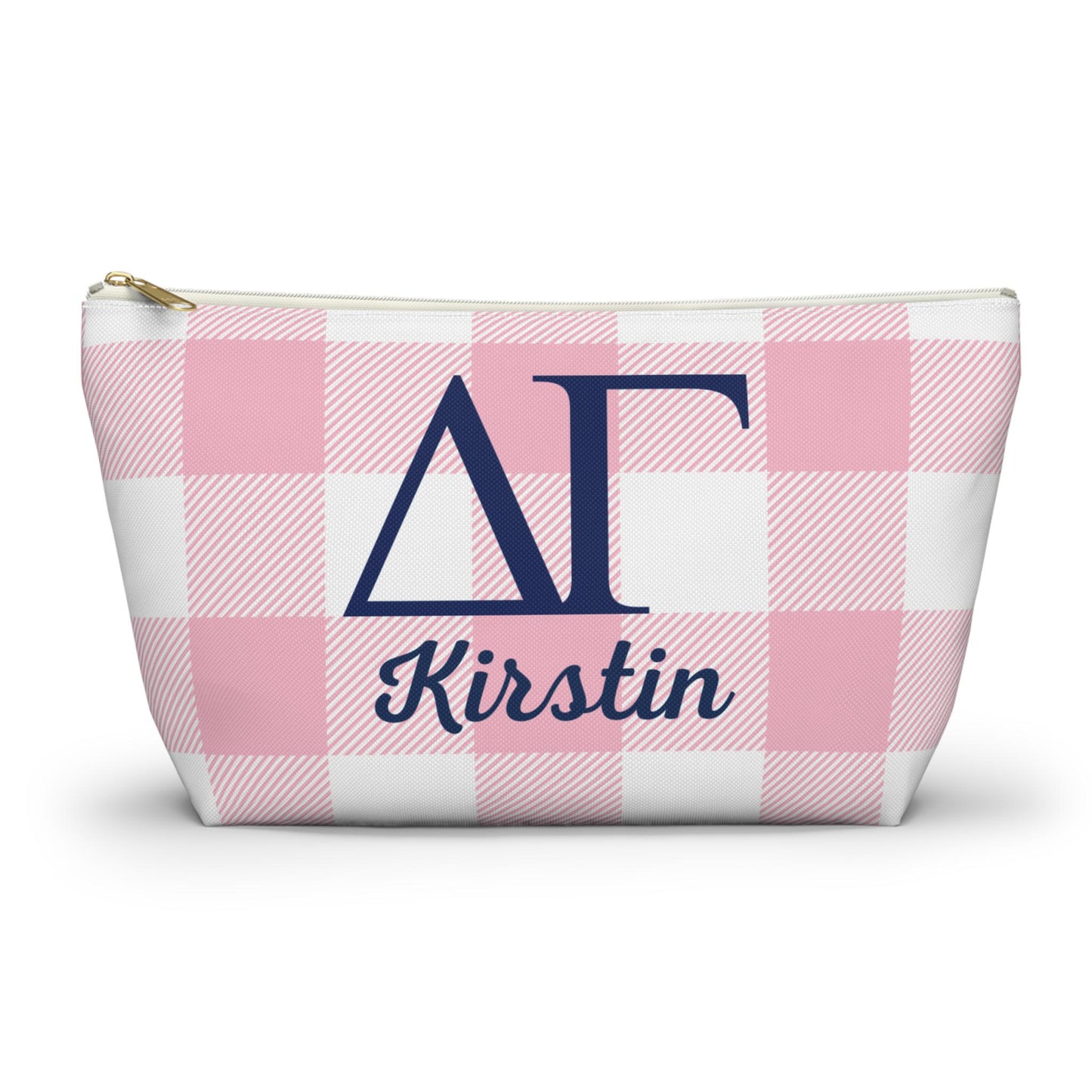 Personalized Delta Gamma Sorority Makeup Bag