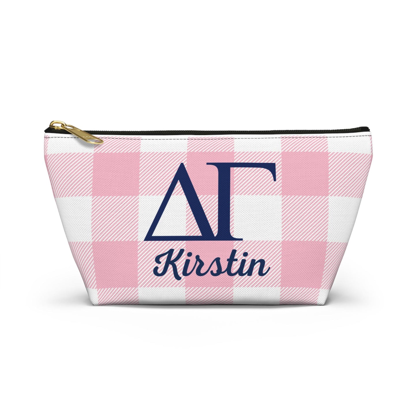 Personalized Delta Gamma Sorority Makeup Bag