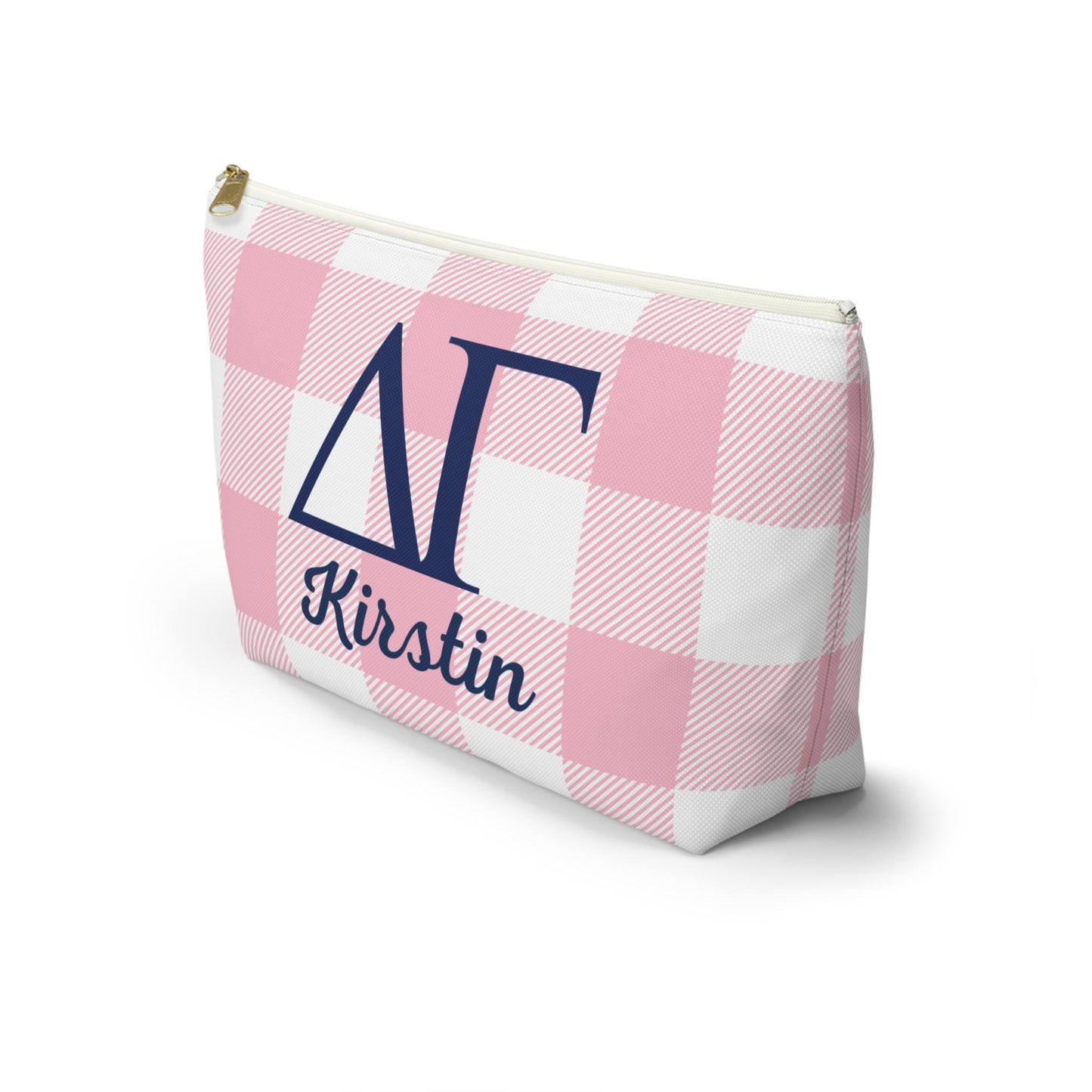 Personalized Delta Gamma Sorority Makeup Bag