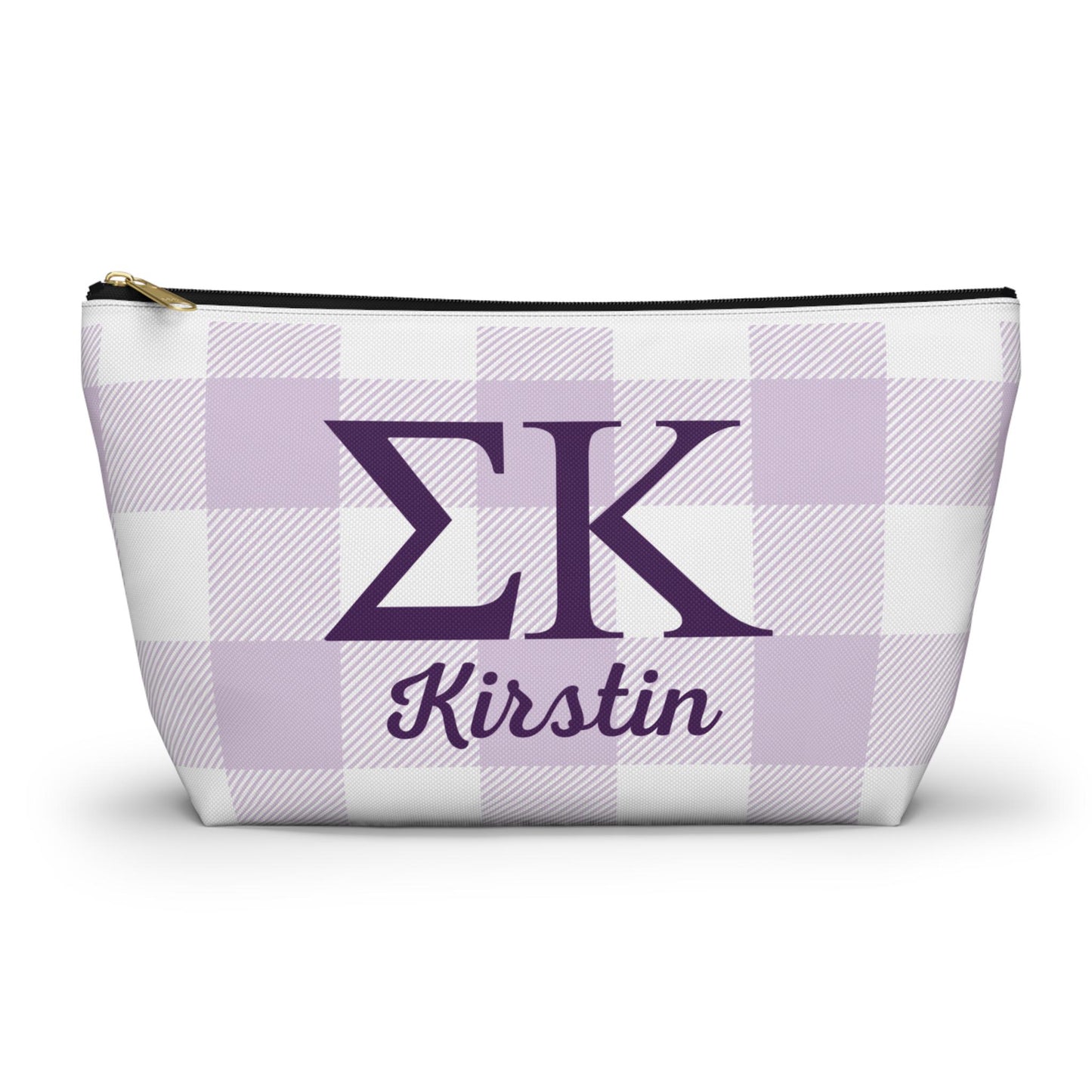 Personalized Sigma Kappa Sorority Makeup Bag