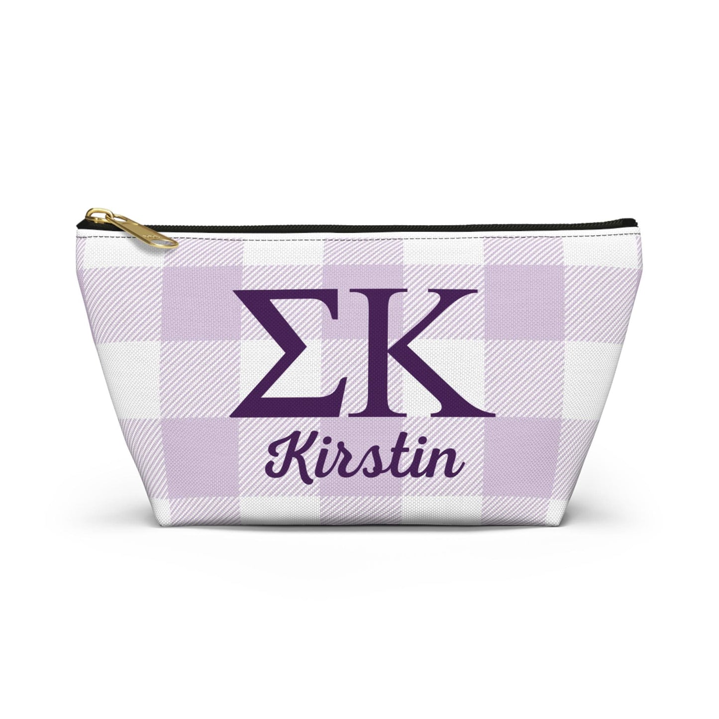 Personalized Sigma Kappa Sorority Makeup Bag