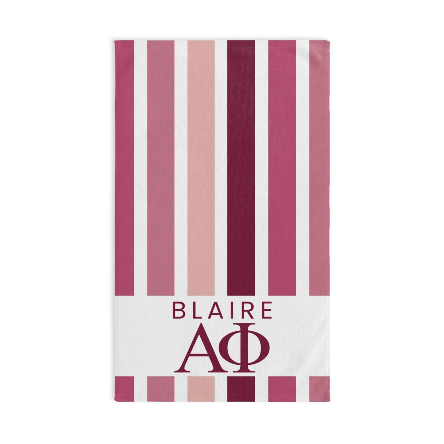 Personalized Alpha Phi Hand Towel