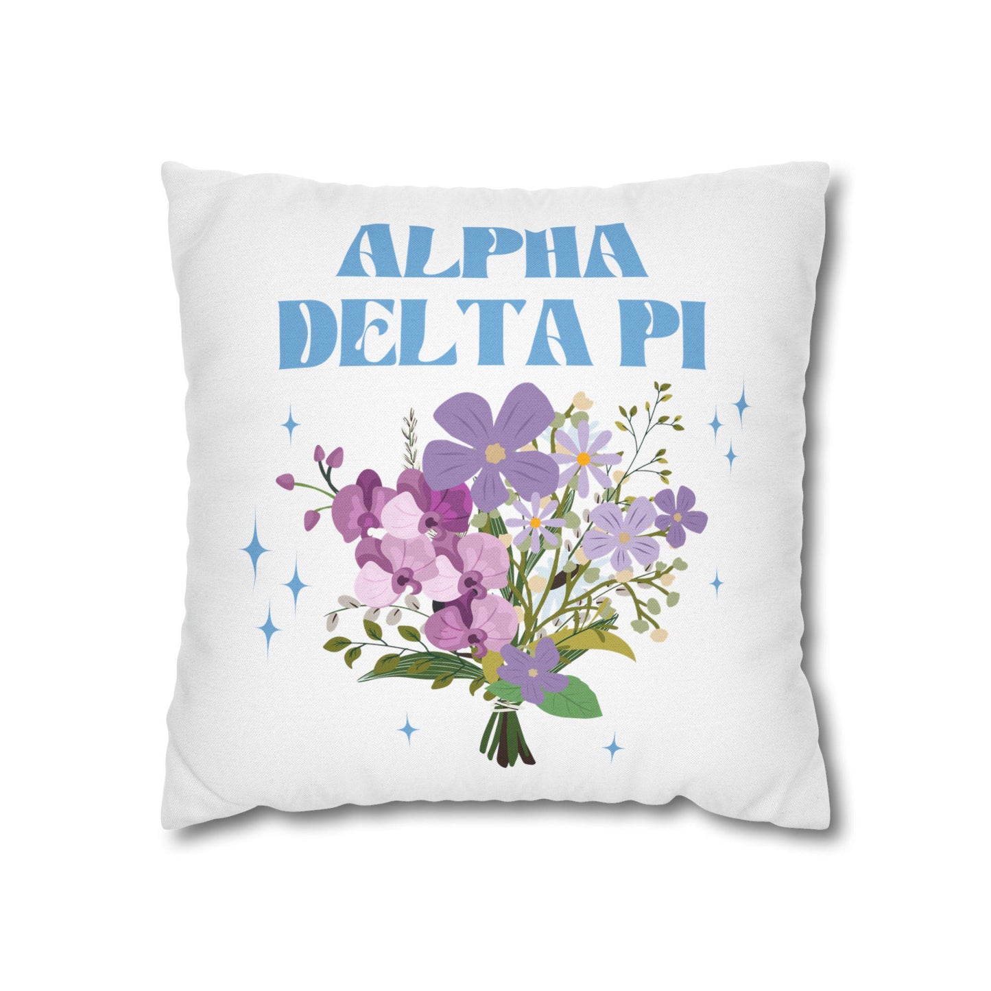 Alpha Delta Pi Flower Pillow Cover