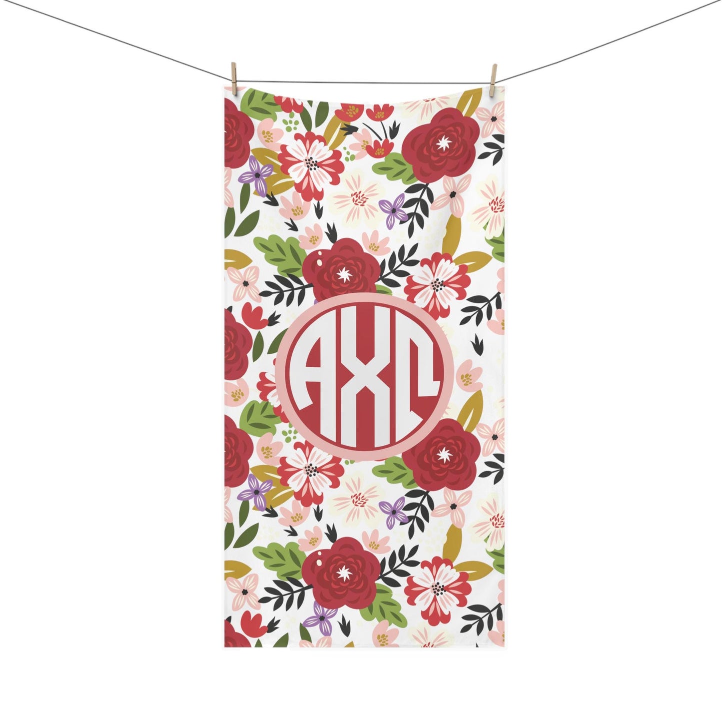 Alpha Chi Omega Beach Towel