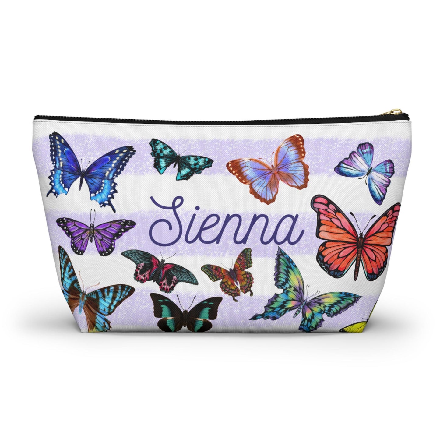 Personalized Butterfly Makeup Bag