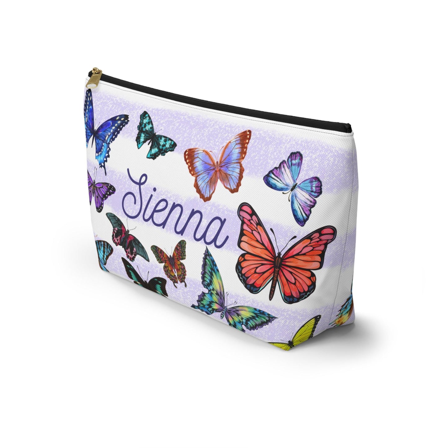 Personalized Butterfly Makeup Bag