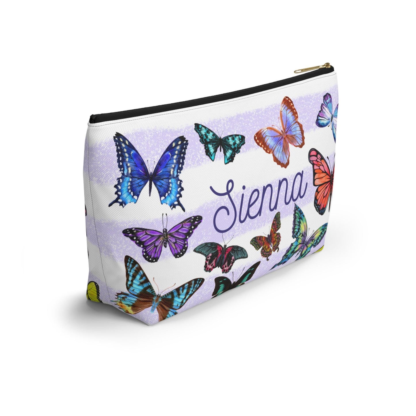 Personalized Butterfly Makeup Bag