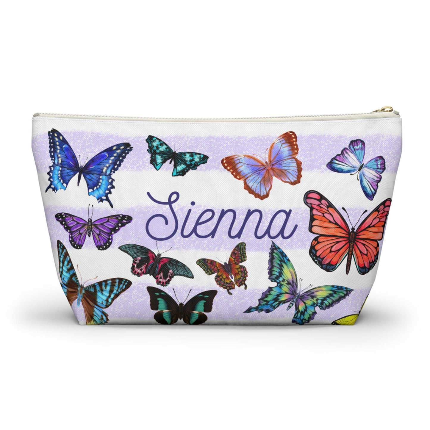 Personalized Butterfly Makeup Bag