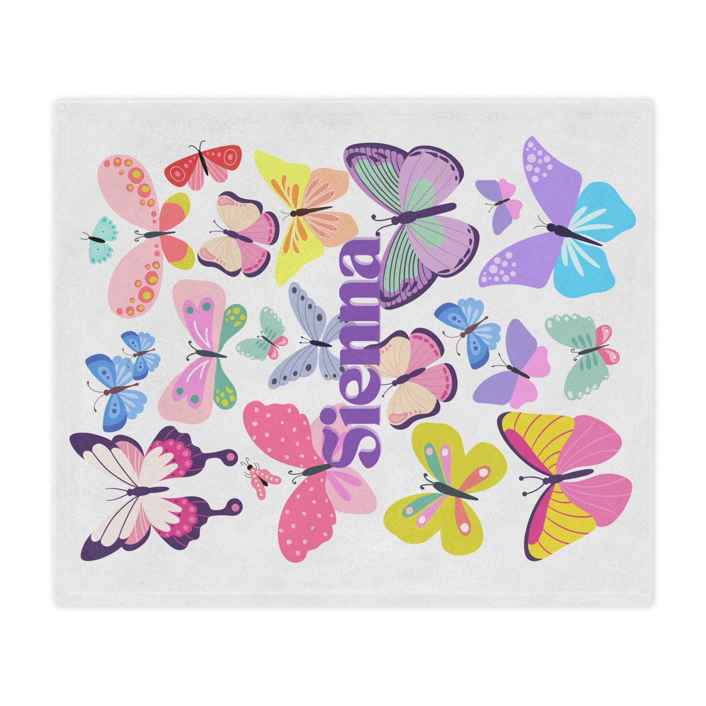 Personalized Butterfly Blanket