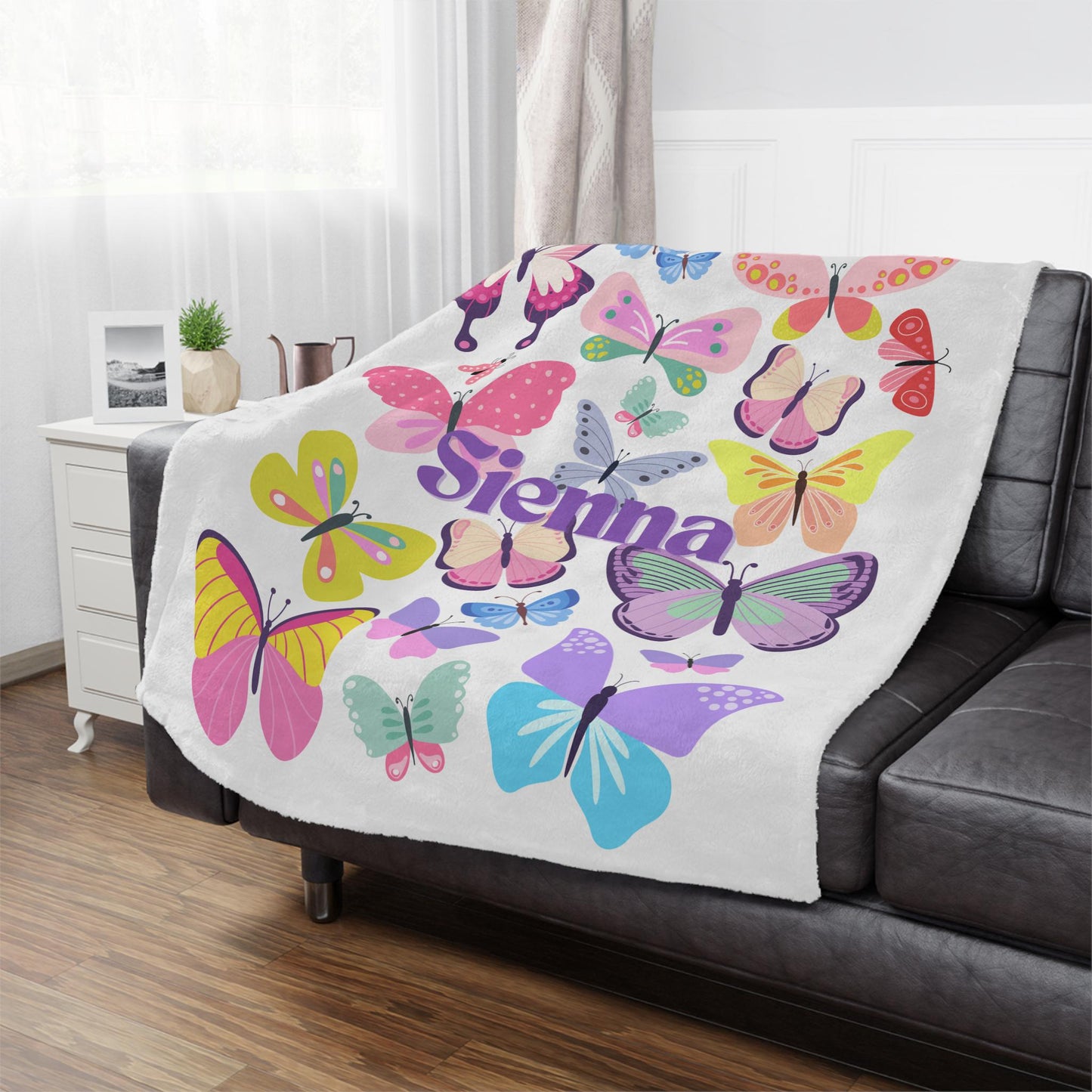 Personalized Butterfly Blanket