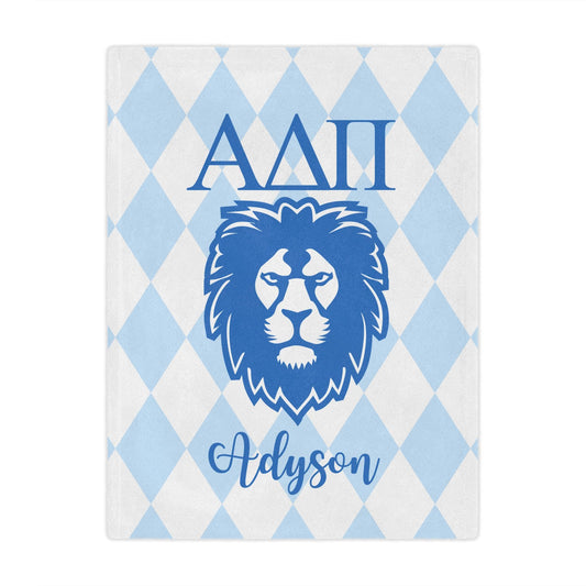 Personalized Alpha Delta Pi Blanket