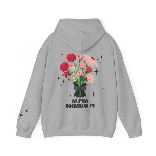 Alpha omicron Pi Floral Hoodie