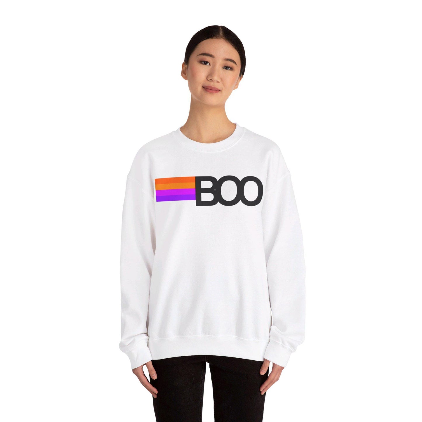 Boo sweatshirt, Halloween sweatshirt, halloween crewneck, halloween shirt women trendy, vintage halloween sweatshirt unisex crewneck