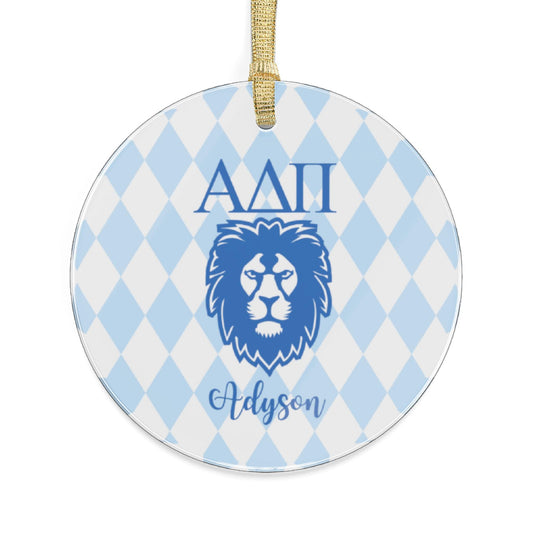 Personalized Alpha Delta Pi Ornament