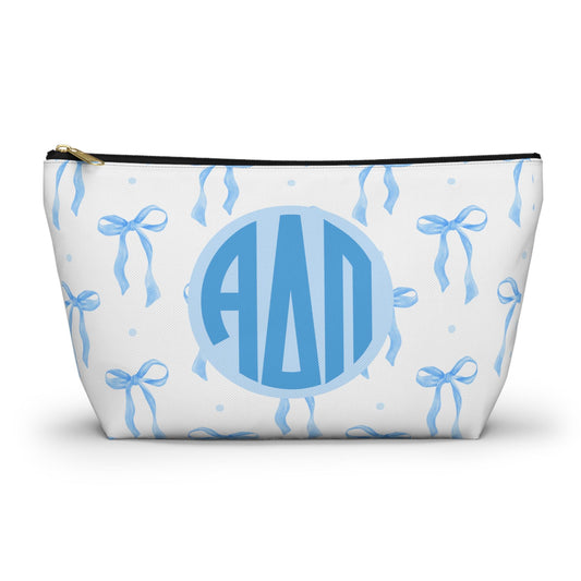 Alpha Delta Pi Monogram Makeup Bag