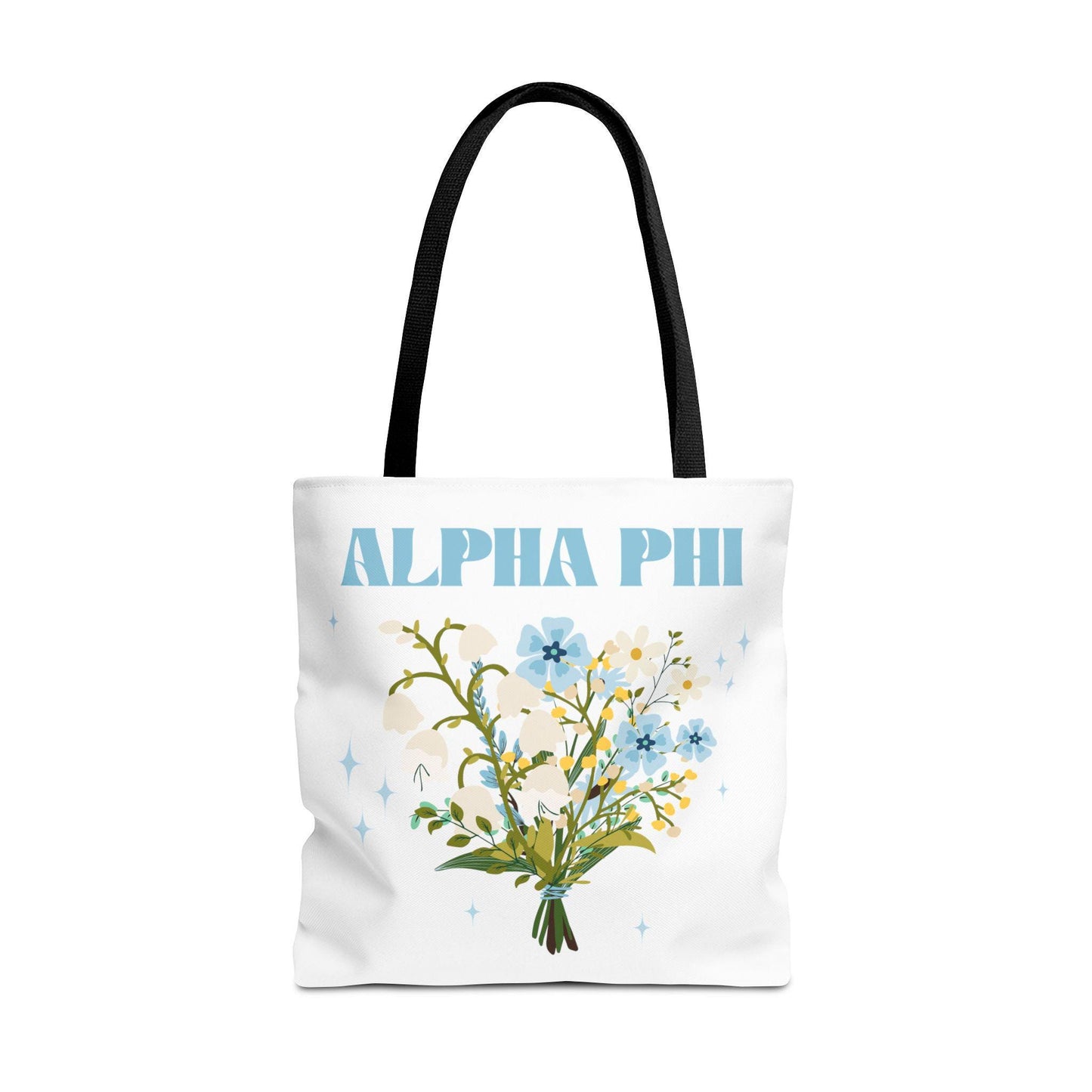 Alpha Phi Floral Tote Bag