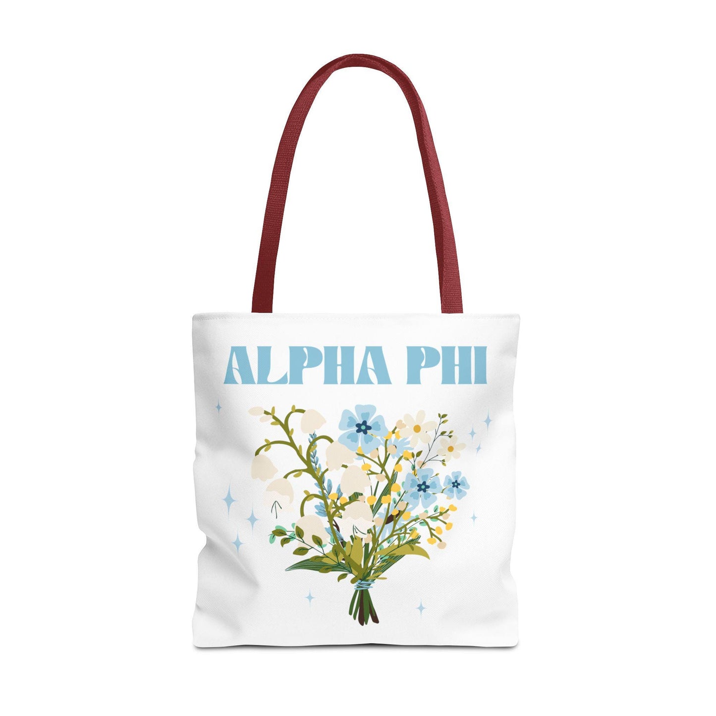 Alpha Phi Floral Tote Bag