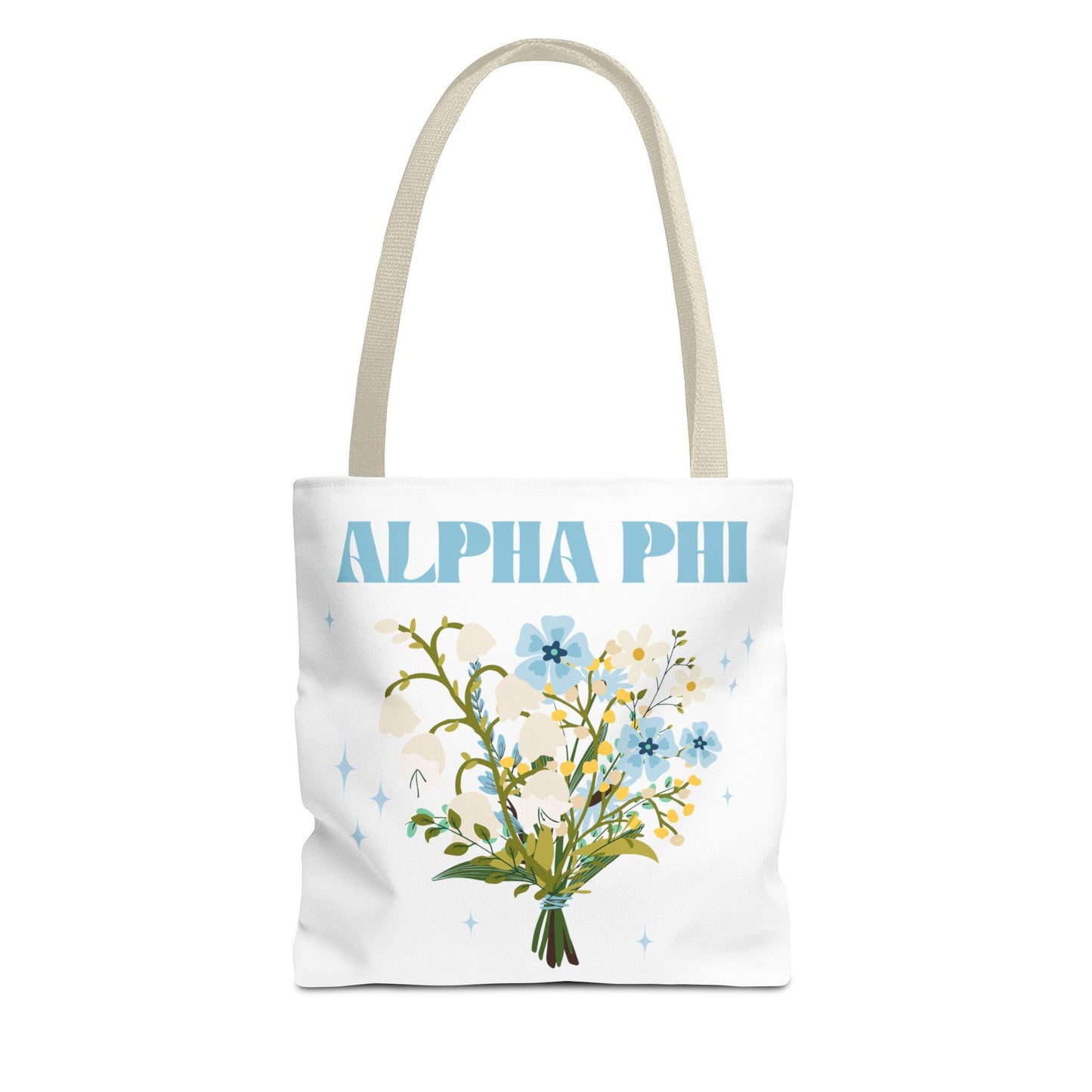 Alpha Phi Floral Tote Bag